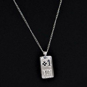Sterling Silver #1 Mom Pendant Necklace 22" Chain